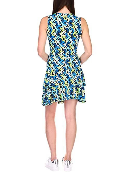 Michael Kors Sixties Sleeveless Flounce Dress