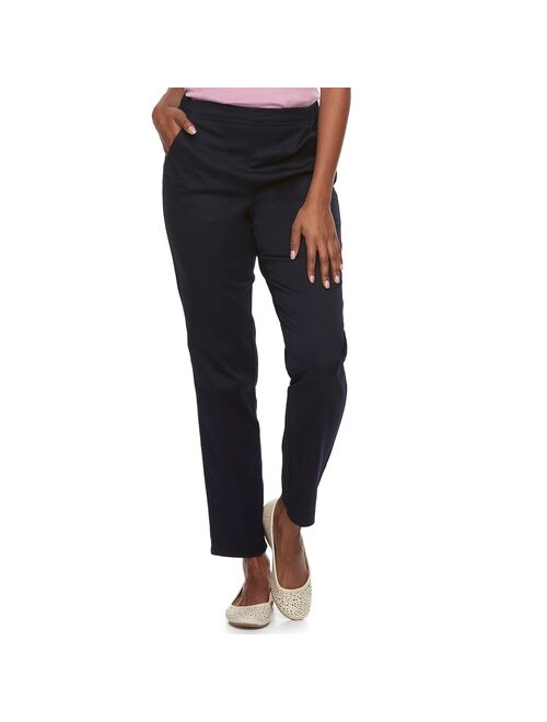 Petite Croft & Barrow® Comfort Waist Pull-On Tapered Pants