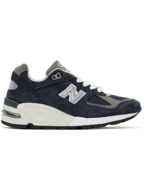 New Balance Navy Made In US 990v2 Sneakers