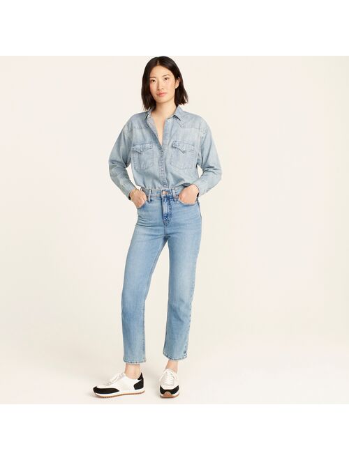 Forever High-rise '90s classic straight jean in Scuttle wash