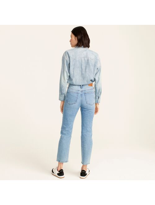 Forever High-rise '90s classic straight jean in Scuttle wash