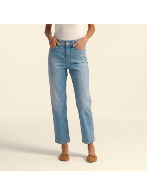 Forever High-rise '90s classic straight jean in Scuttle wash