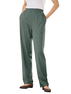 Women's Plus Size 7-Day Knit Straight Leg Pant