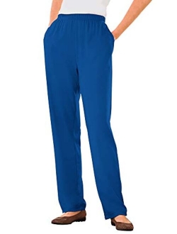 Women's Plus Size 7-Day Knit Straight Leg Pant