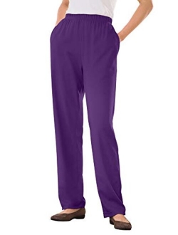 Women's Plus Size 7-Day Knit Straight Leg Pant