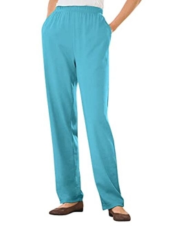 Women's Plus Size 7-Day Knit Straight Leg Pant