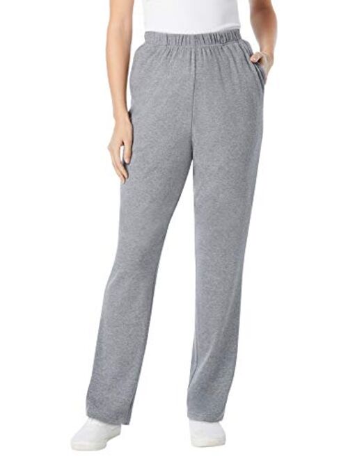 Woman Within Women's Plus Size 7-Day Knit Straight Leg Pant