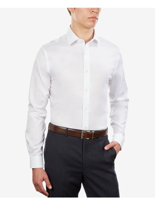 Tommy Hilfiger Men's Supima Cotton Slim Fit Non-Iron Performance Stretch Dress Shirt