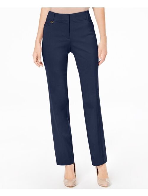 JM Collection Regular and Short Length Curvy-Fit Straight-Leg Pants, Created for Macy's