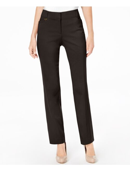 JM Collection Regular and Short Length Curvy-Fit Straight-Leg Pants, Created for Macy's