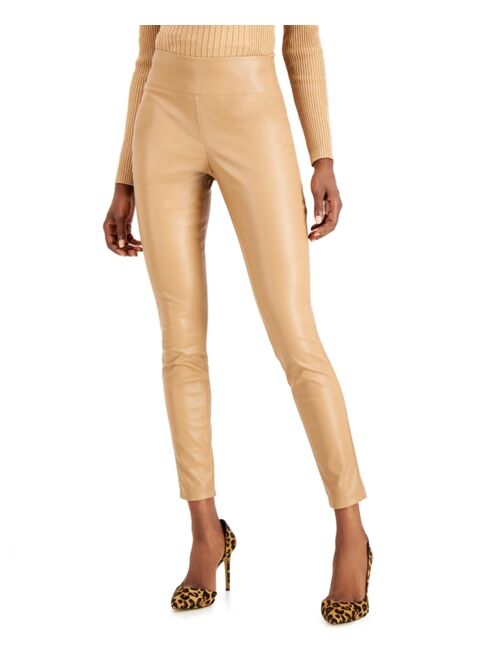 INC International Concepts Faux-Leather Leggings, Created for Macy's