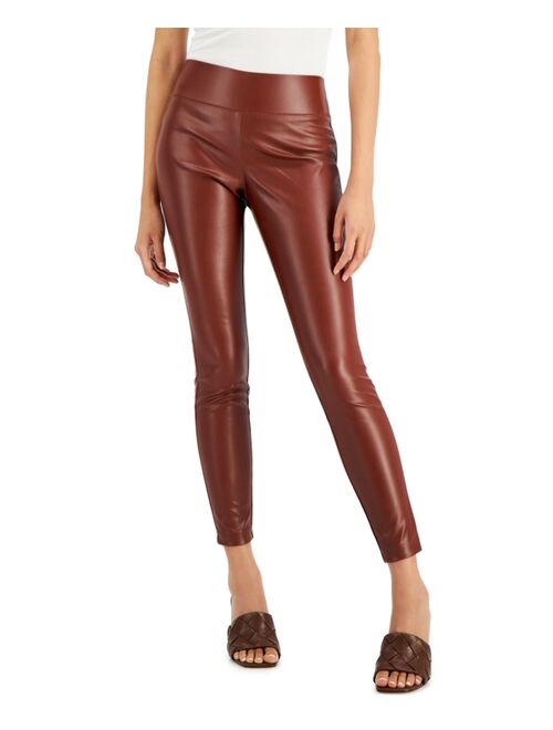 INC International Concepts Faux-Leather Leggings, Created for Macy's