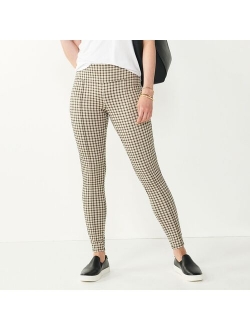 Seamed Tummy-Control Ponte Leggings