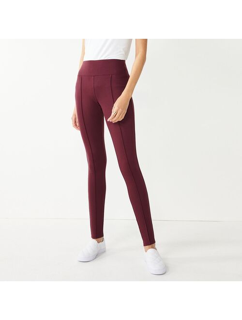 Women's Nine West Seamed Tummy-Control Ponte Leggings