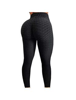 GetUSCart- SEASUM Women's High Waist Yoga Pants Tummy Control Slimming  Booty Leggings Workout Running Butt Lift Tights XS