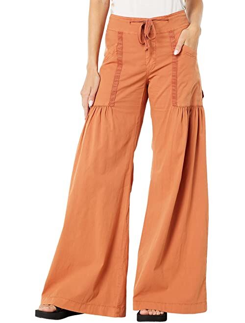 XCVI Willow Wide Leg Stretch Poplin Pants