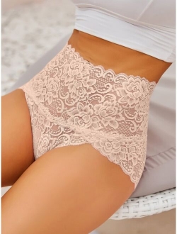 FINETOO Wide Waistband Lace Panty