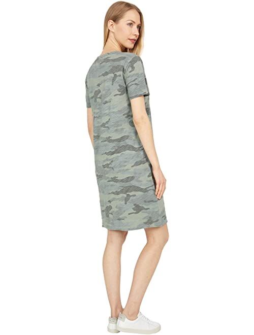 Dylan by True Grit Camo Chic-Slub Knit Crew T-Dress