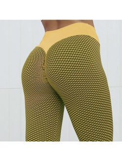 NORMOV Seamless Fitness Women Leggings Fashion Patchwork Print High Waist Elastic Push Up Ankle Length Polyester Leggings