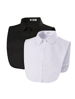 Women's Detachable Half Shirt Blouse Fake Collar (2 Pack)