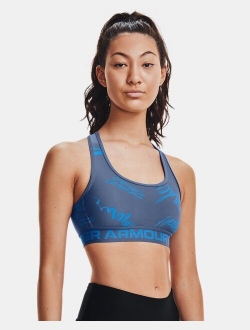 Women's Armour Mid Crossback Mid Printed Sports Bra