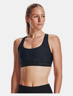 Women's Armour Mid Crossback Mid Printed Sports Bra