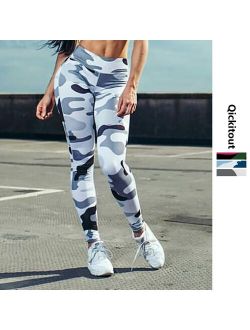 Ins Hot Fashion Workout Leggings For Women High Waist Push Up Legging Camouflage Printed Female Fitness Pants Casual Trousers