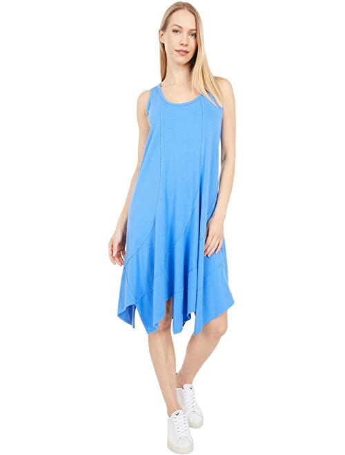 Mod-o-doc Cotton Modal Spandex Jersey Swirl Seam Tank Dress