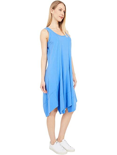 Mod-o-doc Cotton Modal Spandex Jersey Swirl Seam Tank Dress