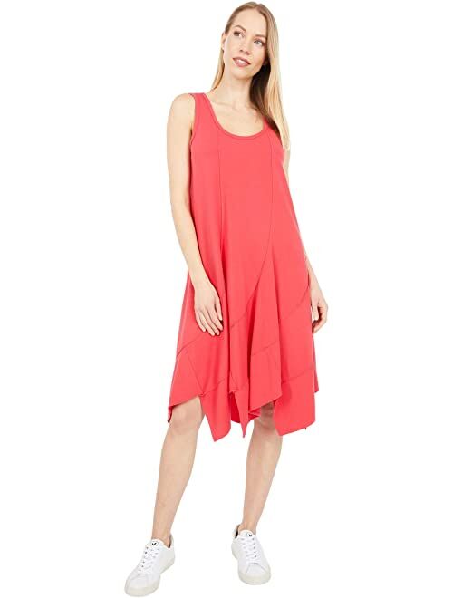 Mod-o-doc Cotton Modal Spandex Jersey Swirl Seam Tank Dress