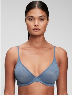 Bare Natural Recycled Lace Plunge Bra