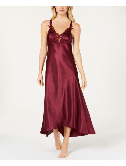 Flora by Flora Nikrooz Stella Satin Venise Trim Nightgown