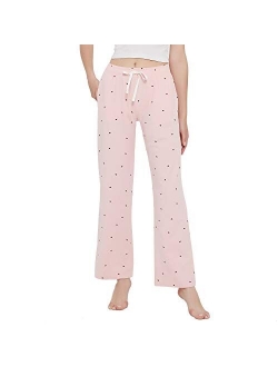 HEARTNICE Soft Pajama Pants for Women, Cotton Print Sleep Pants Lightweight Lounge Pj Bottoms