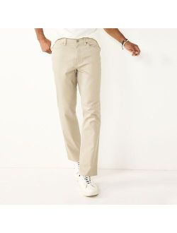 Regular-Fit 5-Pocket Knit Pants