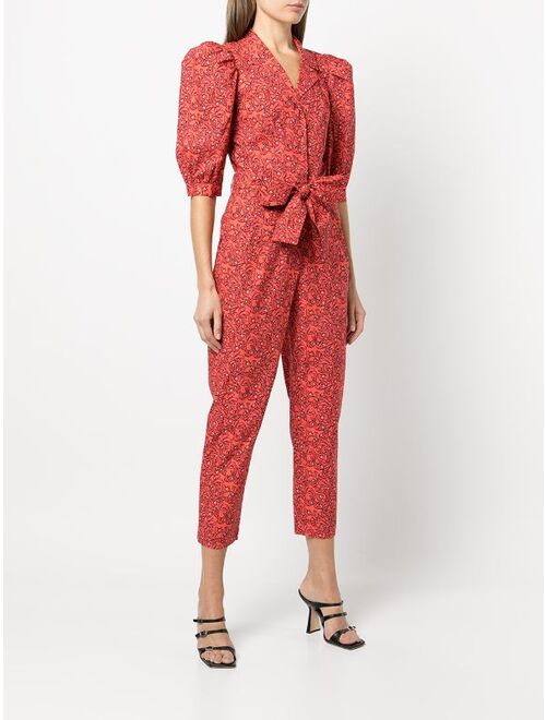 Casitas illustration-print jumpsuit