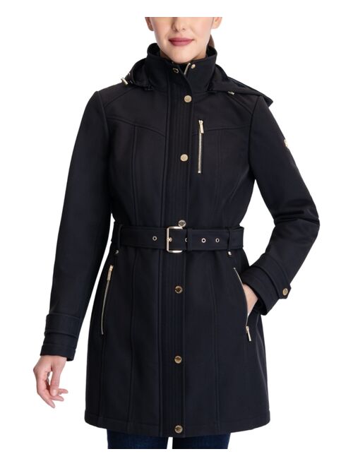 Michael Kors Hooded Belted Raincoat, Created for Macy's