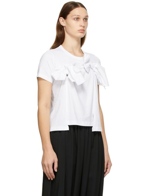 Comme des Garçons Comme des Garçons White Bow T-Shirt