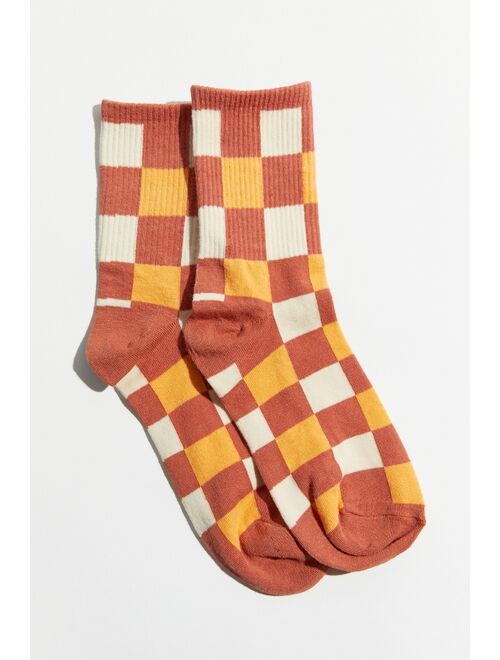 Urban outfitters Buffalo Check Crew Sock