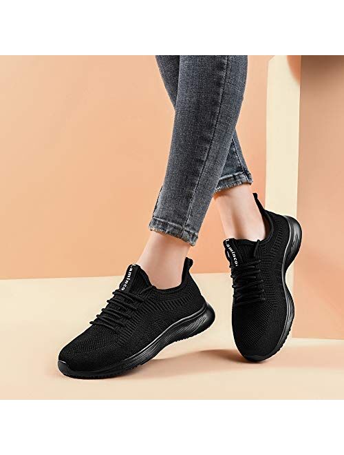 Lamincoa Womens Walking Shoes Slip On Lightweight Athletic Comfort Casual Memory Foam Tennis Sneakers for Gym Running Work