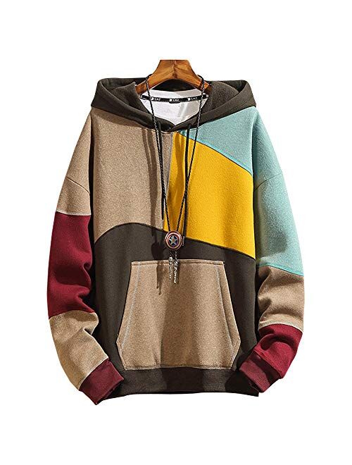 Hoodies for Men & Woman Pullover Sweatshirt, Mens Fashion Hip-Hop Hooded Casual Long Sleeve