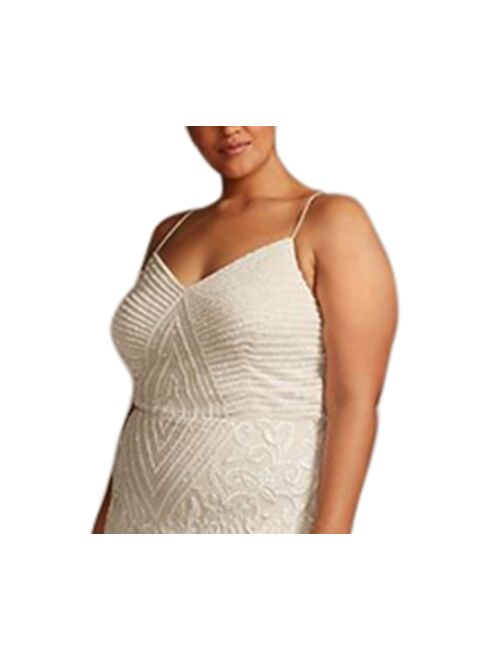 Adrianna Papell Plus Size Beaded Embellished Gown