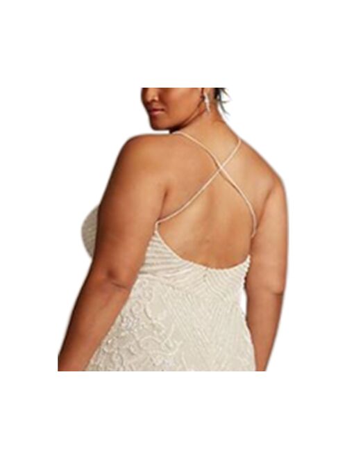 Adrianna Papell Plus Size Beaded Embellished Gown