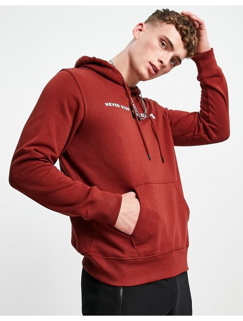 The North Face Red's Regular Fit Long Sleeve Pullover Hoodie