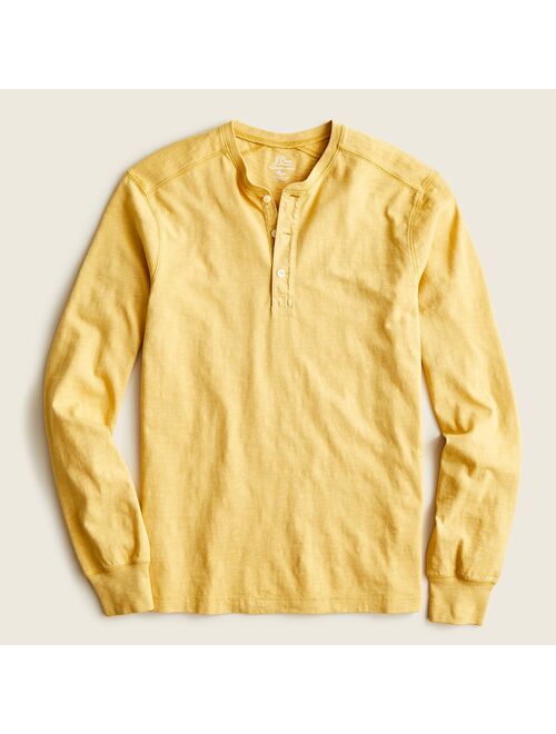 J.Crew Garment-dyed slub cotton henley