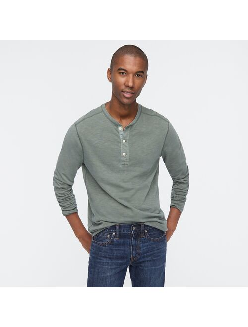 J.Crew Garment-dyed slub cotton henley