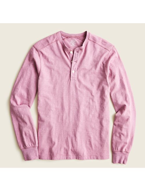 J.Crew Garment-dyed slub cotton henley