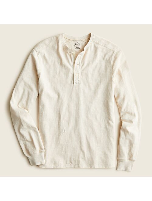 J.Crew Garment-dyed slub cotton henley