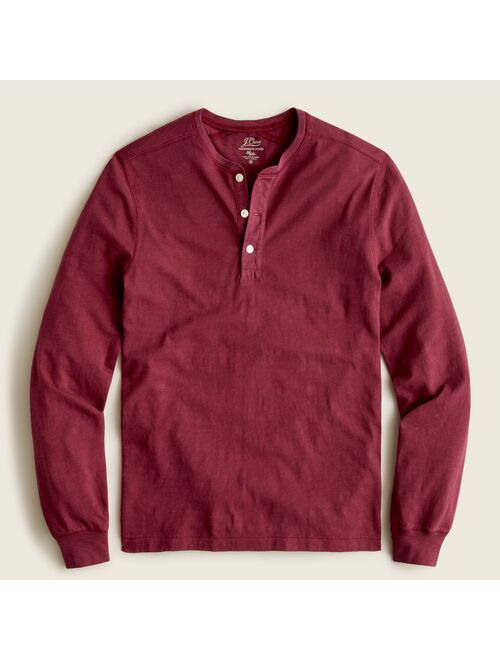 J.Crew Garment-dyed slub cotton henley