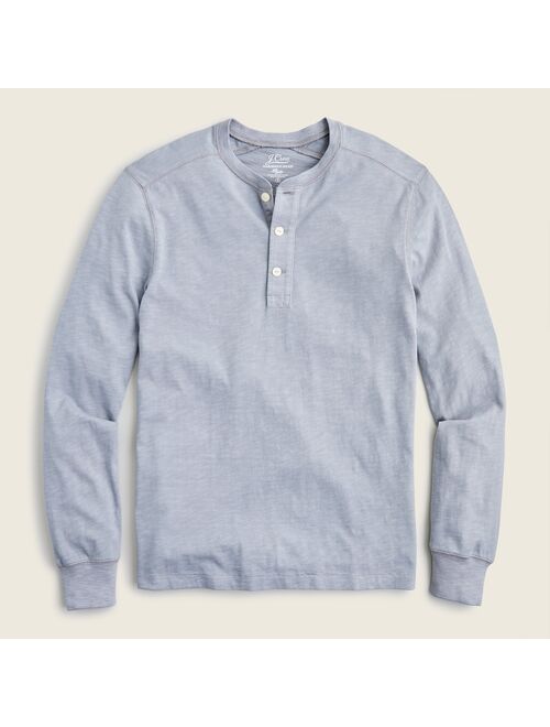 J.Crew Garment-dyed slub cotton henley