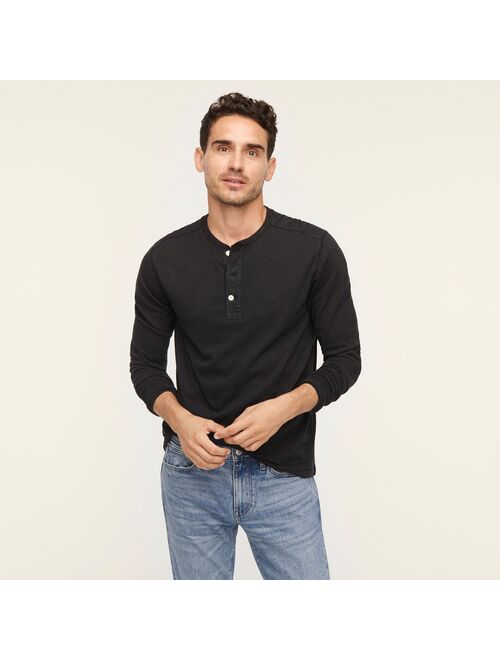 J.Crew Garment-dyed slub cotton henley